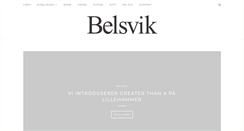 Desktop Screenshot of belsvik.no